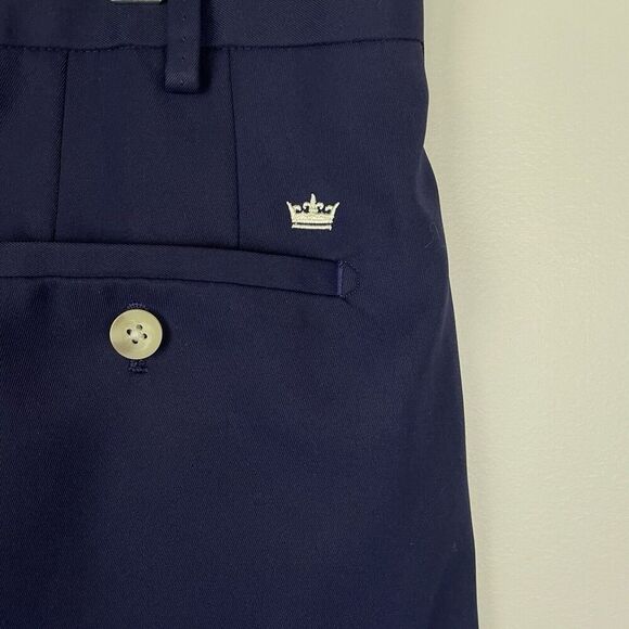 Peter Millar Durham High Drape Golf Pants Mens 34x32 (36x31) Navy Crown Sport - Picture 8 of 10